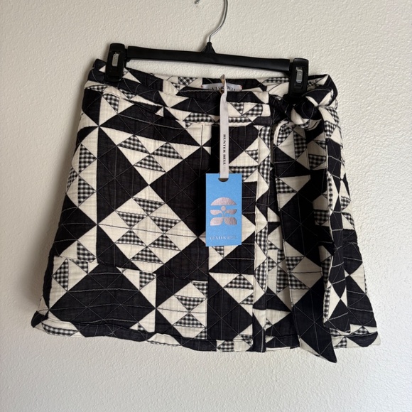 HUNTER BELL Bay Skirt Quilted Gingham NWT Size 6 - Picture 3 of 4